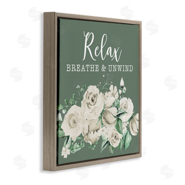 Stupell Industries Masey St. Studios | Breathe & Unwind With Florals