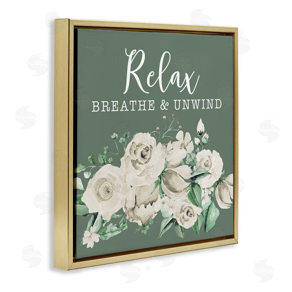 Stupell Industries Masey St. Studios | Breathe & Unwind With Florals