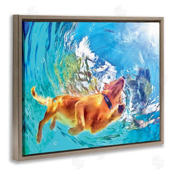 Stupell Industries Masey St. Studios | Dog Swimming Underwater Wall Art