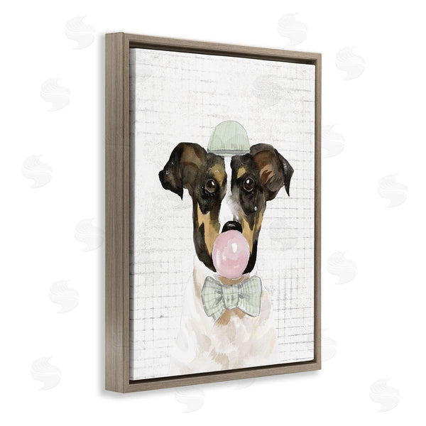 Stupell Industries Masey St. Studios | Dog With Bowtie Patterned Wall Art