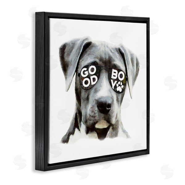 Stupell Industries Masey St. Studios | Dog With Good Boy Glasses Wall Art