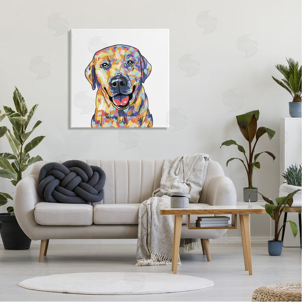 Stupell Industries Masey St. Studios | Labrador Portrait Modern Hues Wall Art