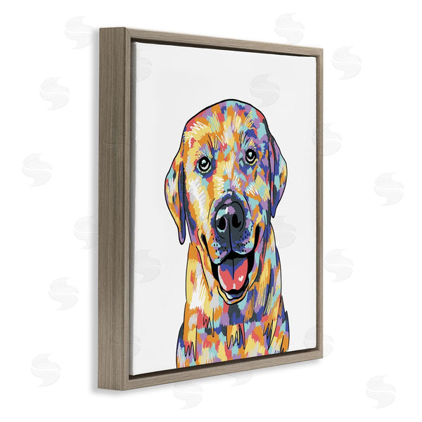 Stupell Industries Masey St. Studios | Labrador Portrait Modern Hues Wall Art