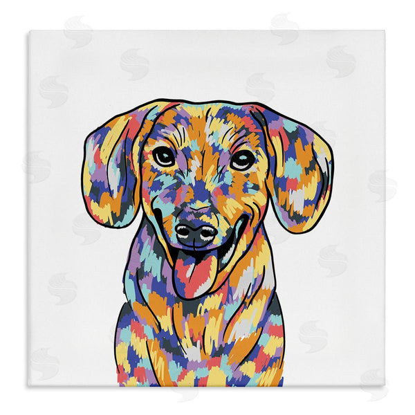 stupell industries Masey St. Studios | Modern Bold Dog Portrait Wall Art