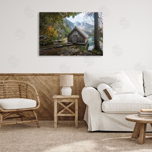 Stupell Industries Masey St. Studios | Mystical Cabin On Lake Wall Art