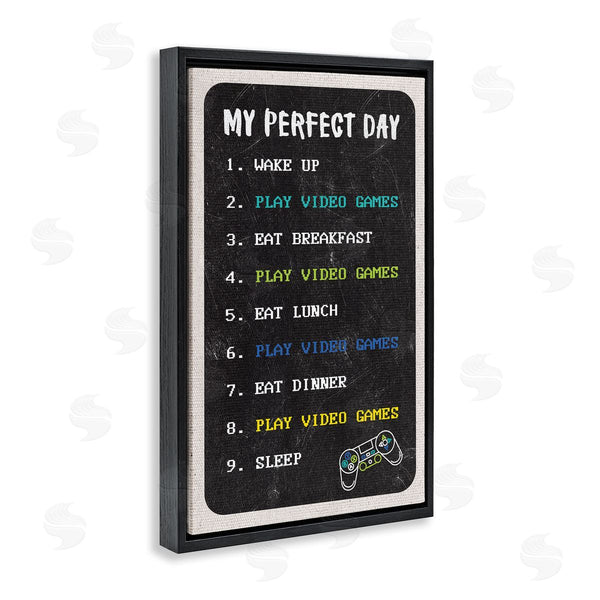 Stupell Industries Masey St. Studios | Perfect Day Gamer Life