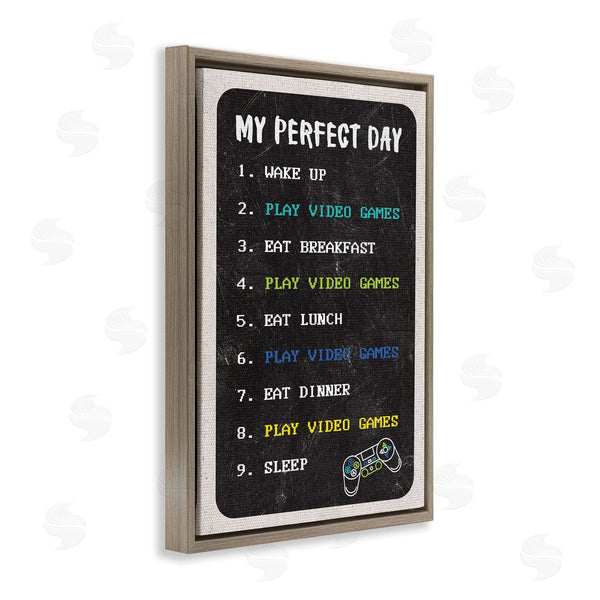 Stupell Industries Masey St. Studios | Perfect Day Gamer Life