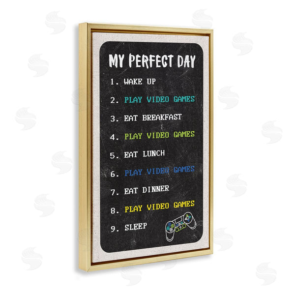 Stupell Industries Masey St. Studios | Perfect Day Gamer Life