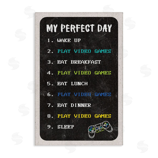 stupell industries Masey St. Studios | Perfect Day Gamer Life