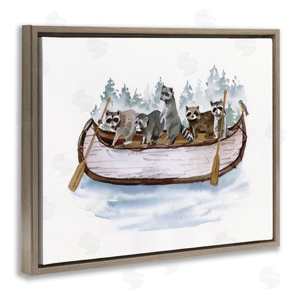 Stupell Industries Masey St. Studios | Raccoons On Rowboat
