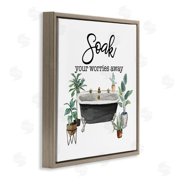 Stupell Industries Masey St. Studios | Soak Worries Away Plants