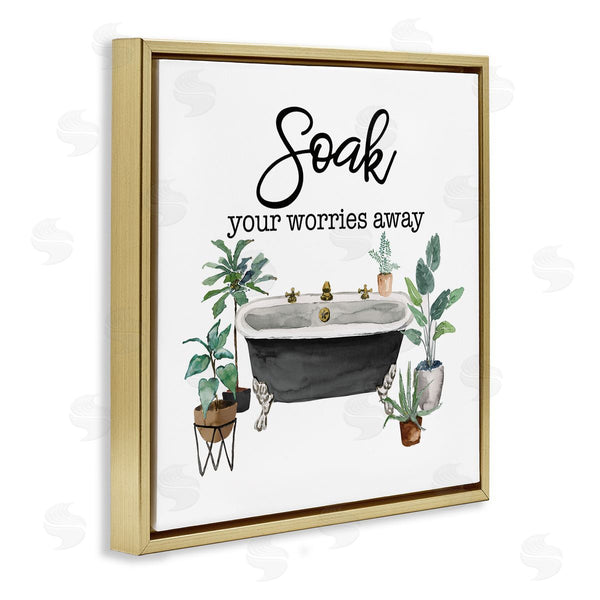 Stupell Industries Masey St. Studios | Soak Worries Away Plants
