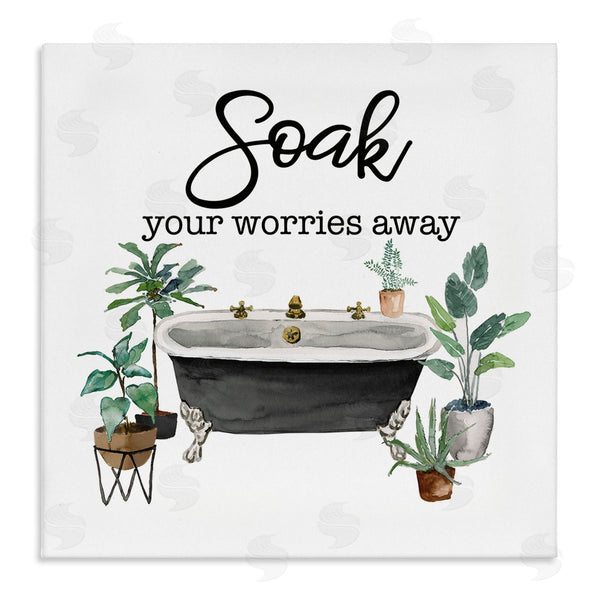 stupell industries Masey St. Studios | Soak Worries Away Plants