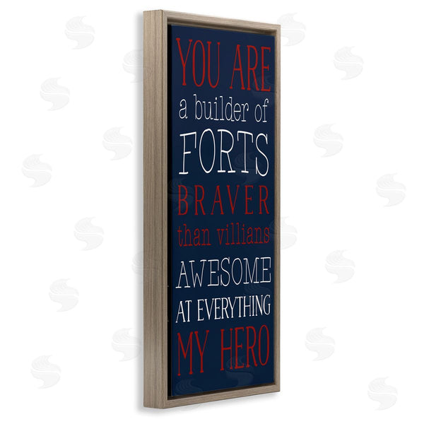 Stupell Industries Masey St. Studios | You Are My Hero Wall Art