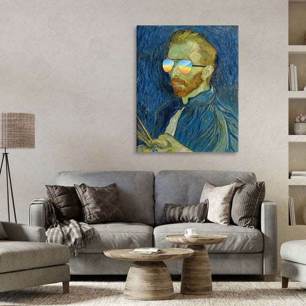 Stupell Industries Masters Redux | Funny Van Gogh Sunglasses Wall Art
