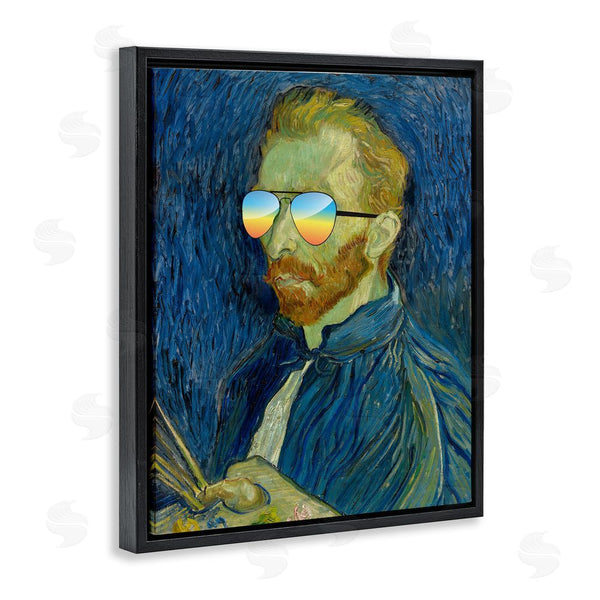 Stupell Industries Masters Redux | Funny Van Gogh Sunglasses Wall Art