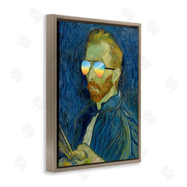 Stupell Industries Masters Redux | Funny Van Gogh Sunglasses Wall Art
