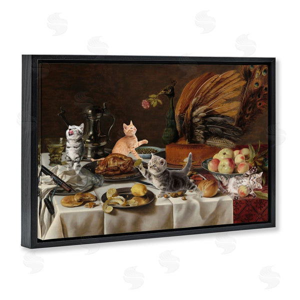 Stupell Industries Masters Redux | Kittens On Still Life Feast Wall Art