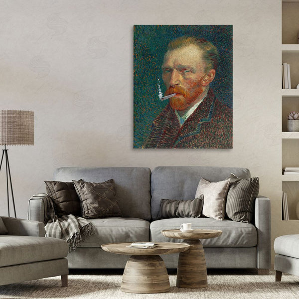 Stupell Industries Masters Redux | Van Gogh Portrait With Smoke Wall Art