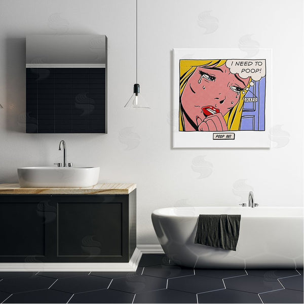 Stupell Industries Matheus Lopes Castro | Need To Poop Classic Comic Wall Art