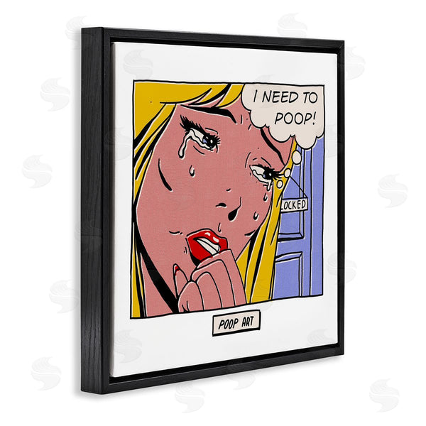 Stupell Industries Matheus Lopes Castro | Need To Poop Classic Comic Wall Art