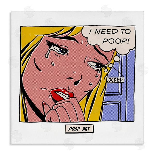stupell industries Matheus Lopes Castro | Need To Poop Classic Comic Wall Art