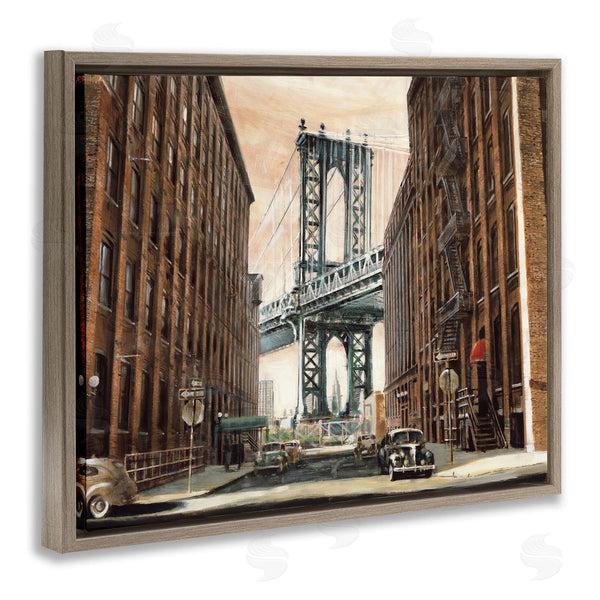 Stupell Industries Matthew Daniels | Cityscape With Bridge View