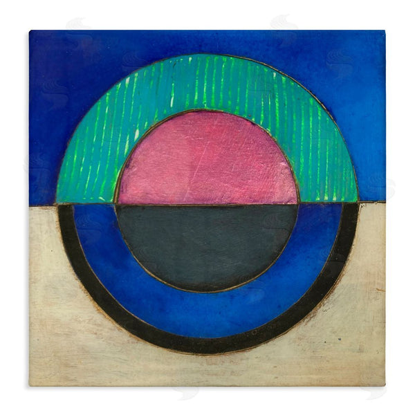 stupell industries Matthew Finger | Blue Toned Distressed Circle