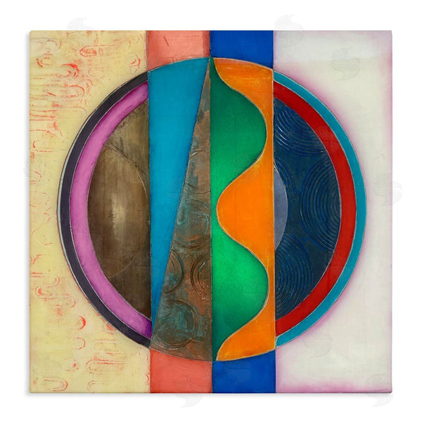 stupell industries Matthew Finger | Circle with Intersecting Waves