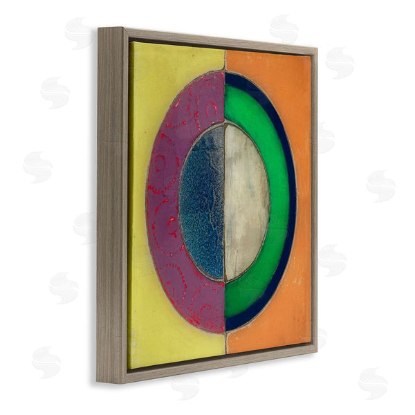 Stupell Industries Matthew Finger | Muted Round Color Black