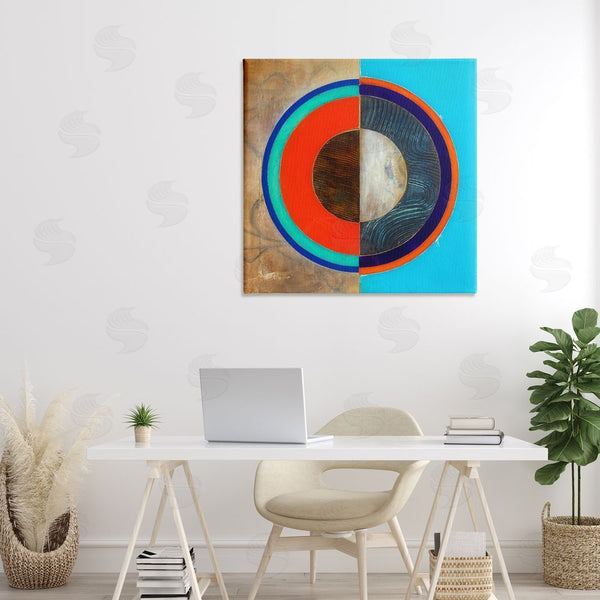 Stupell Industries Matthew Finger | Red Arc Summer Circle