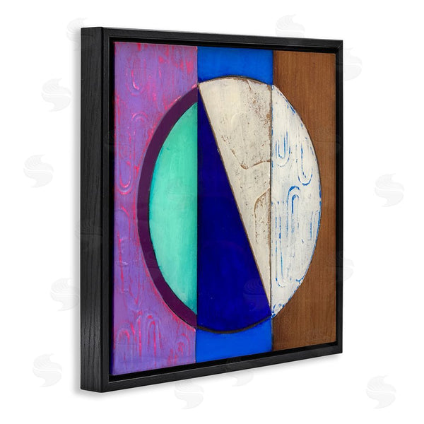 Stupell Industries Matthew Finger | Structured Blue & Purple Circle