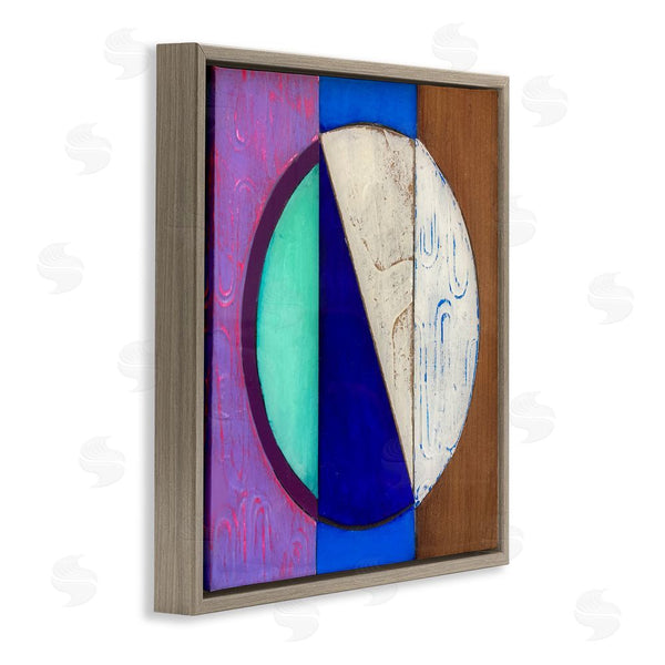 Stupell Industries Matthew Finger | Structured Blue & Purple Circle