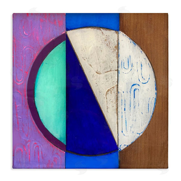 stupell industries Matthew Finger | Structured Blue & Purple Circle