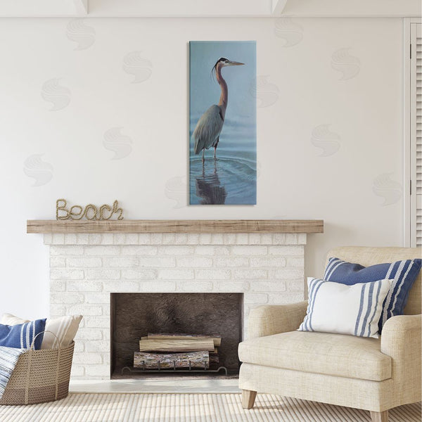 Stupell Industries Matthew Hillier | Heron Bird Perched Ocean Ripples Wall Art