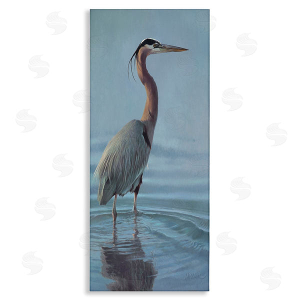 stupell industries Matthew Hillier | Heron Bird Perched Ocean Ripples Wall Art