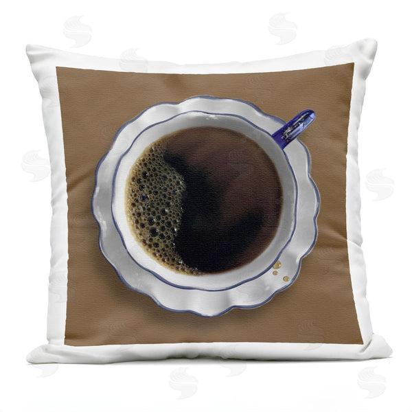 Stupell Industries Matthew Piotrowicz | Aerial View Coffee Cup Printed Throw Pillow