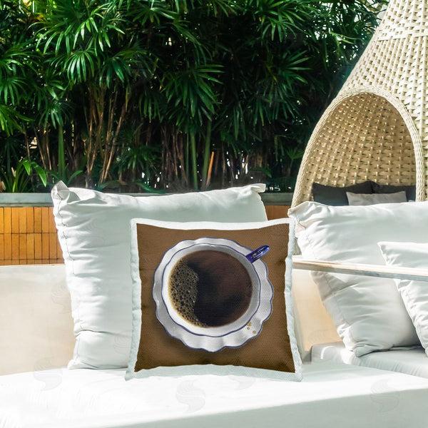 Stupell Industries Matthew Piotrowicz | Aerial View Coffee Cup Printed Throw Pillow