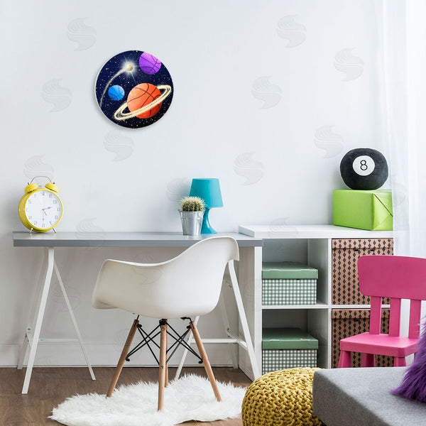 Stupell Industries Matthew Piotrowicz | Basketball Space Planets Wall Art