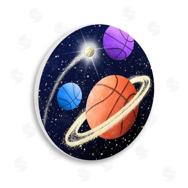 stupell industries Matthew Piotrowicz | Basketball Space Planets Wall Art