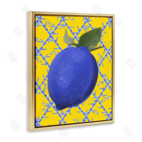 Stupell Industries Matthew Piotrowicz | Blue Lemon Over Yellow
