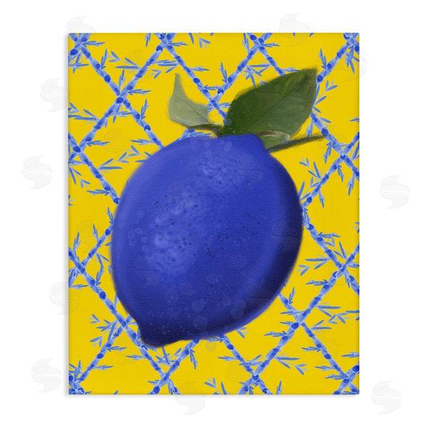 stupell industries Matthew Piotrowicz | Blue Lemon over Yellow