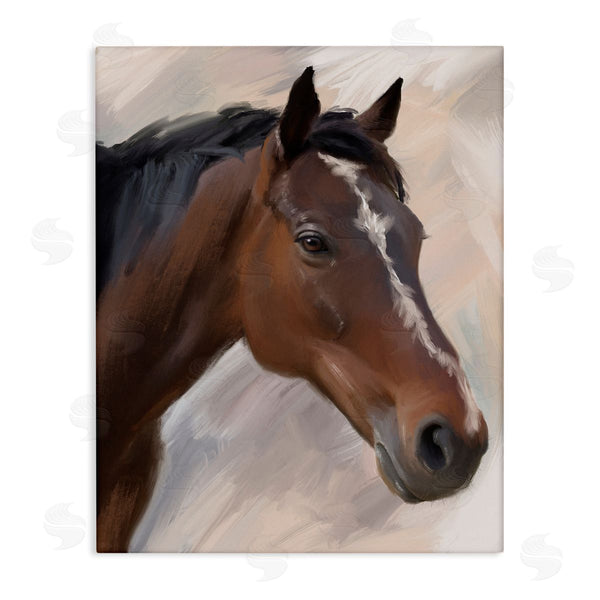 stupell industries Matthew Piotrowicz | Brown Farm Horse Wall Art