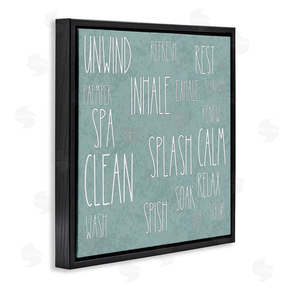 Stupell Industries Matthew Piotrowicz | Calm & Relaxing Bath Typography