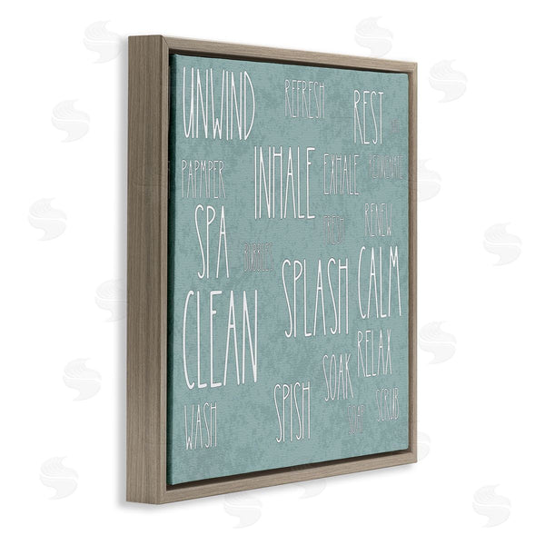 Stupell Industries Matthew Piotrowicz | Calm & Relaxing Bath Typography