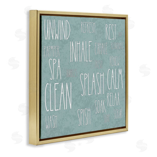 Stupell Industries Matthew Piotrowicz | Calm & Relaxing Bath Typography