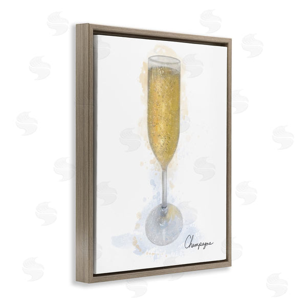 Stupell Industries Matthew Piotrowicz | Champagne Glass Shimmer