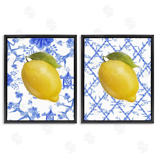 Stupell Industries Matthew Piotrowicz | Classic Chinoiserie Lemons