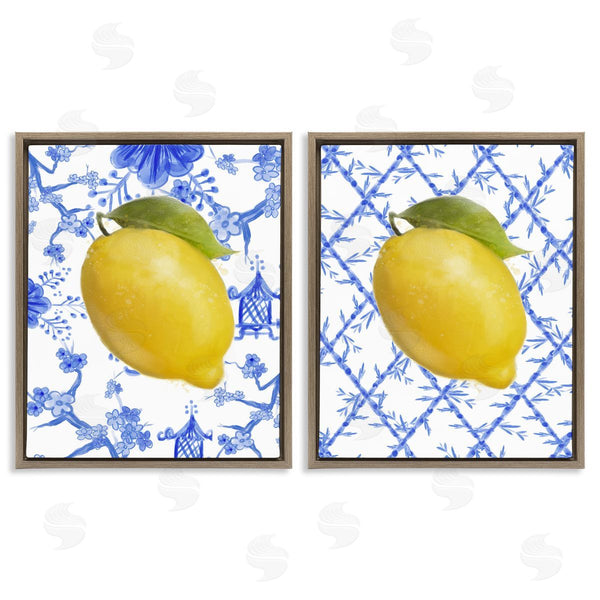 Stupell Industries Matthew Piotrowicz | Classic Chinoiserie Lemons
