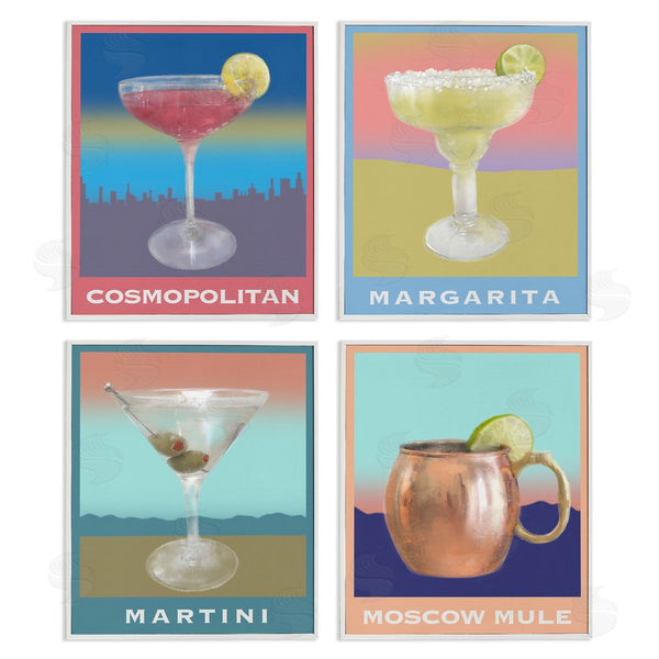 Stupell Industries Matthew Piotrowicz | Cocktails Over Muted Landscapes Wall Art